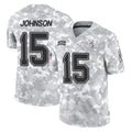 Kdoa TB.Buccaneers #15 Tez Johnson Player Arctic Camo Limited Salute To Service Home Game Stitched Jerseys