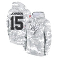 Kdoa TB.Buccaneers #15 Tez Johnson Player Arctic Camo Limited Salute to Service Pullover Hoodies Game Stitched Jerseys