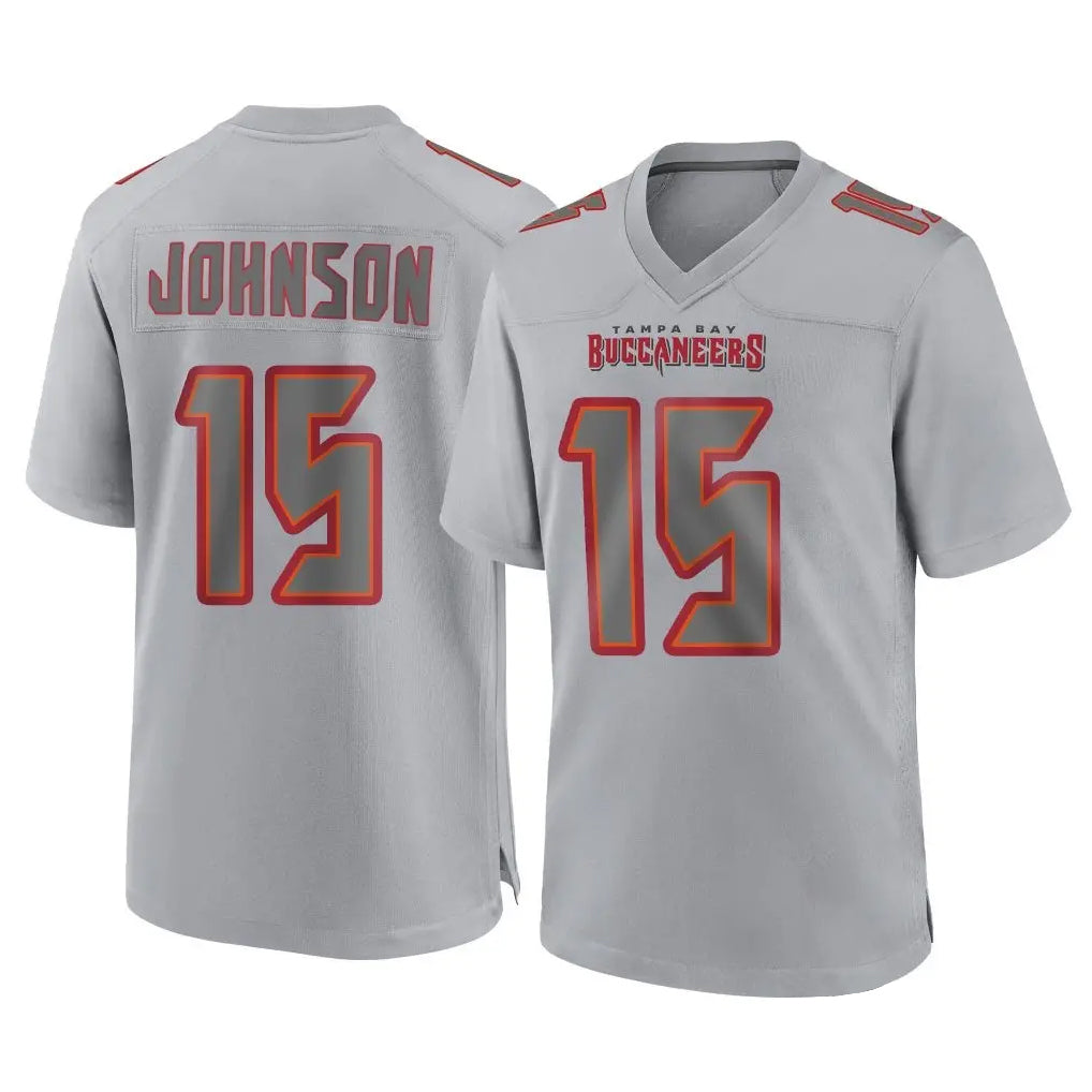 Kdoa TB.Buccaneers #15 Tez Johnson Player Gray Atmosphere Fashion Home Game Stitched Jerseys