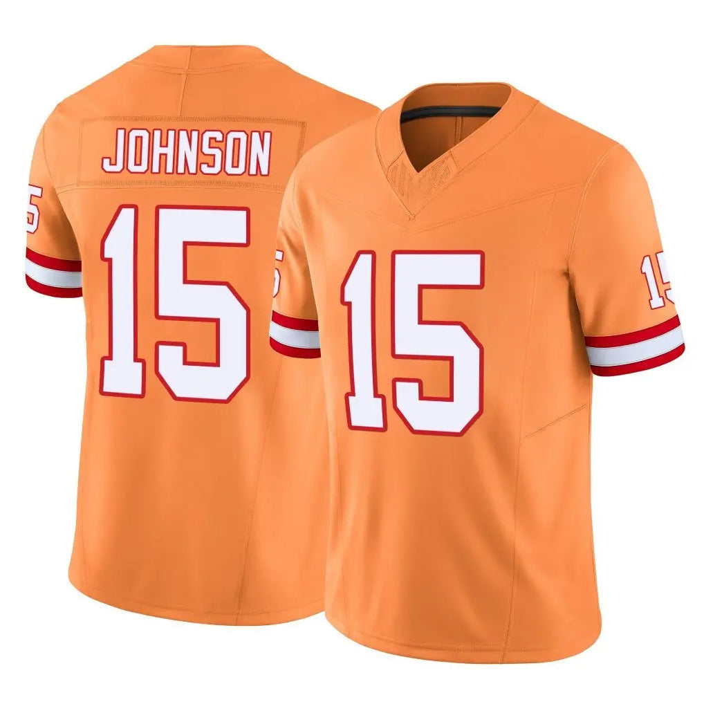 Kdoa TB.Buccaneers #15 Tez Johnson Player Orange Limited Vapor F.U.S.E. Home Game Stitched Jerseys