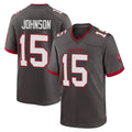 Kdoa TB.Buccaneers #15 Tez Johnson Player Pewter Alternate Home Game Stitched Jerseys