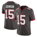 Kdoa TB.Buccaneers #15 Tez Johnson Player Pewter Limited Alternate Vapor Home Game Stitched Jerseys