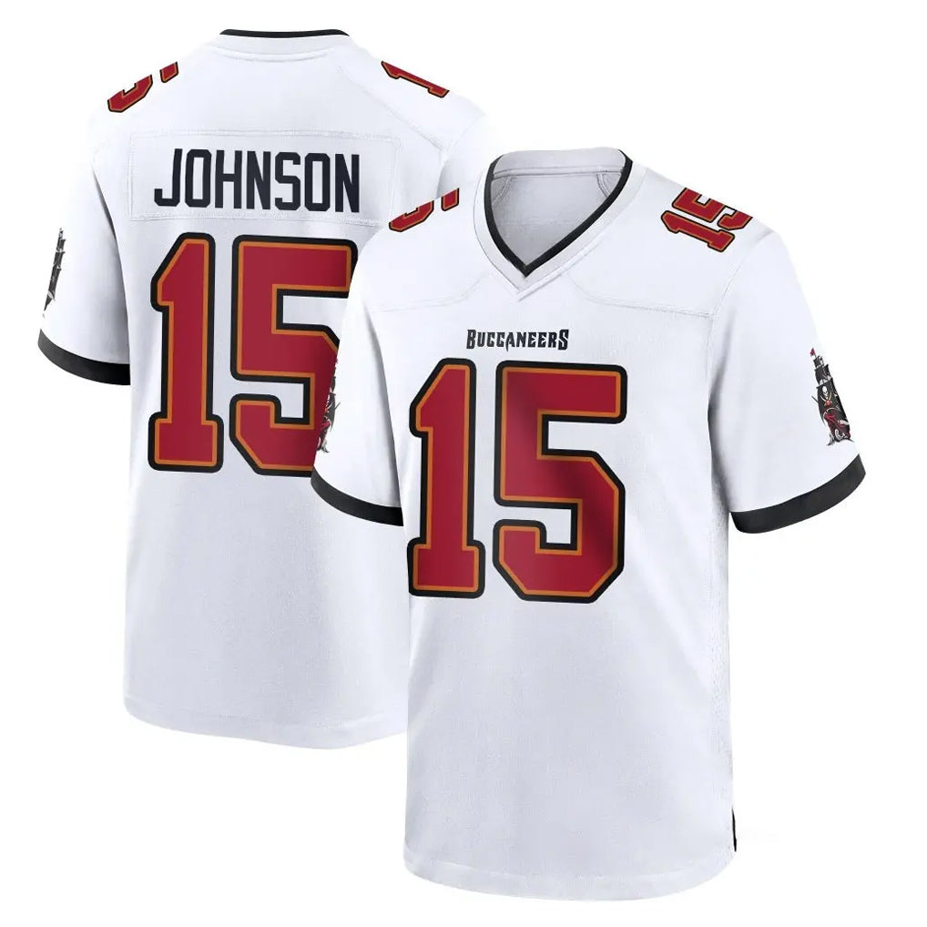 Kdoa TB.Buccaneers #15 Tez Johnson Player White Home Game Stitched Jerseys