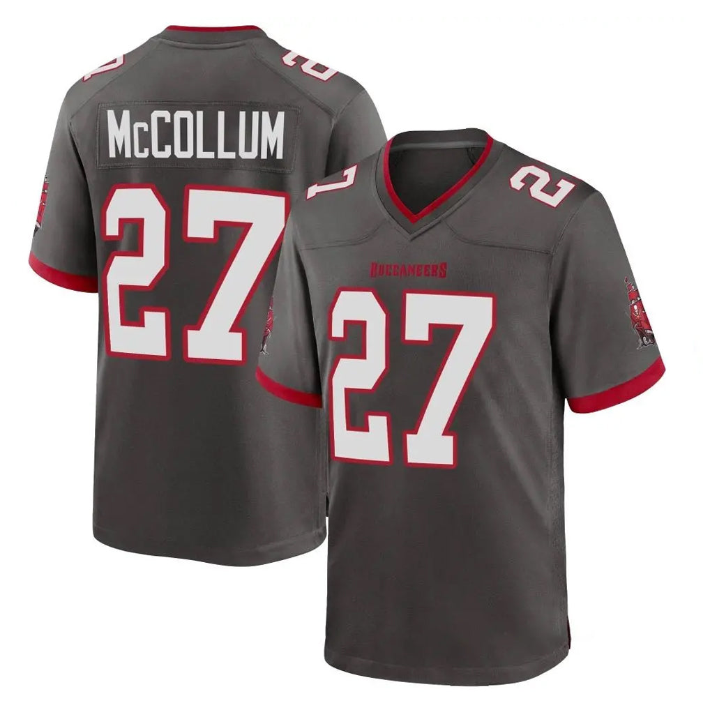 Kdoa TB.Buccaneers #27 Zyon McCollum Player Pewter Alternate Home Game Stitched Jerseys