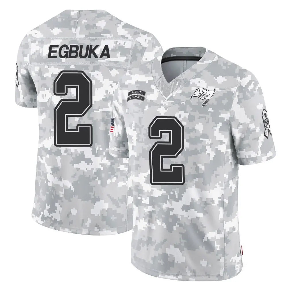 Kdoa TB.Buccaneers #2 Emeka Egbuka Player Arctic Camo Limited Salute To Service Home Game Stitched Jerseys