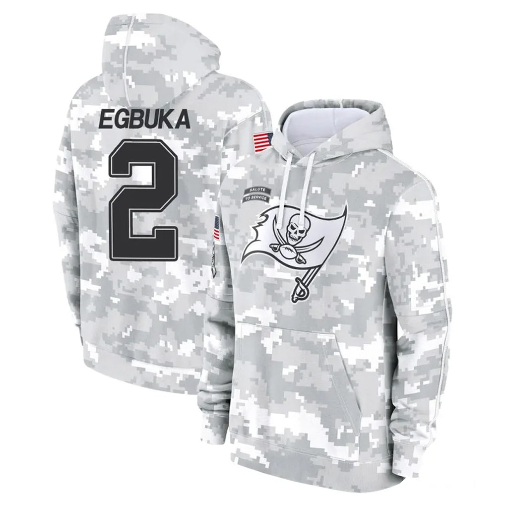 Kdoa TB.Buccaneers #2 Emeka Egbuka Player Arctic Camo Limited Salute to Service Pullover Hoodies Game Stitched Jerseys