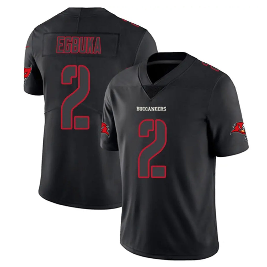 Kdoa TB.Buccaneers #2 Emeka Egbuka Player Black Impact Limited Home Game Stitched Jerseys