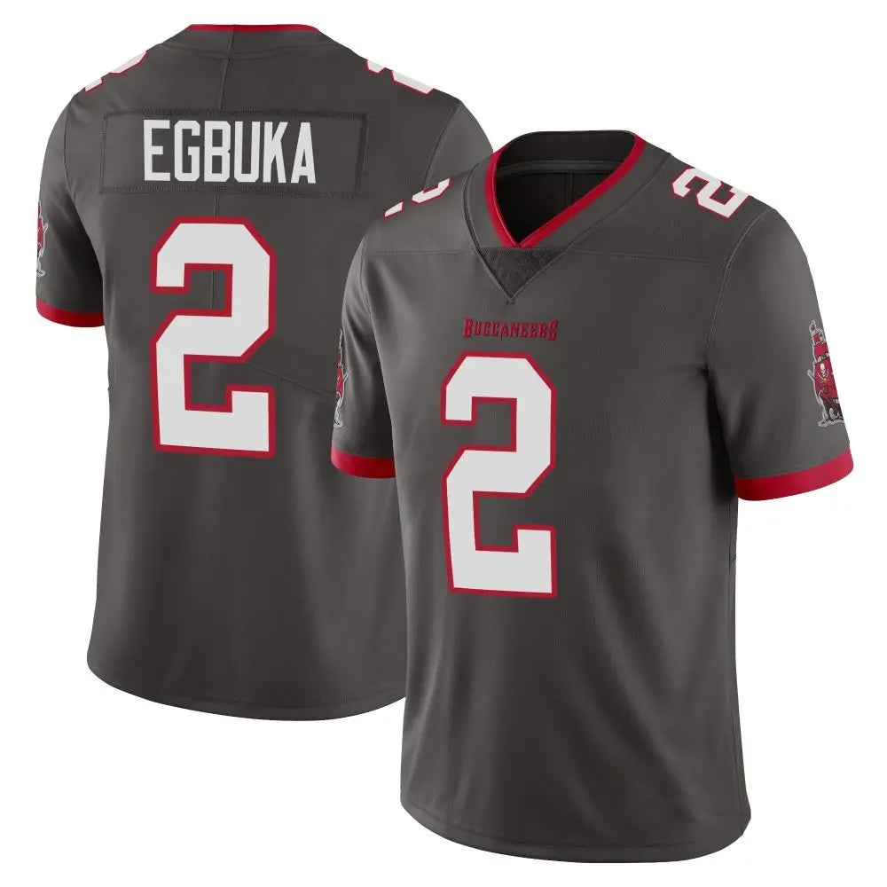 Kdoa TB.Buccaneers #2 Emeka Egbuka Player Limited Pewter Alternate Vapor Stitched Jerseys