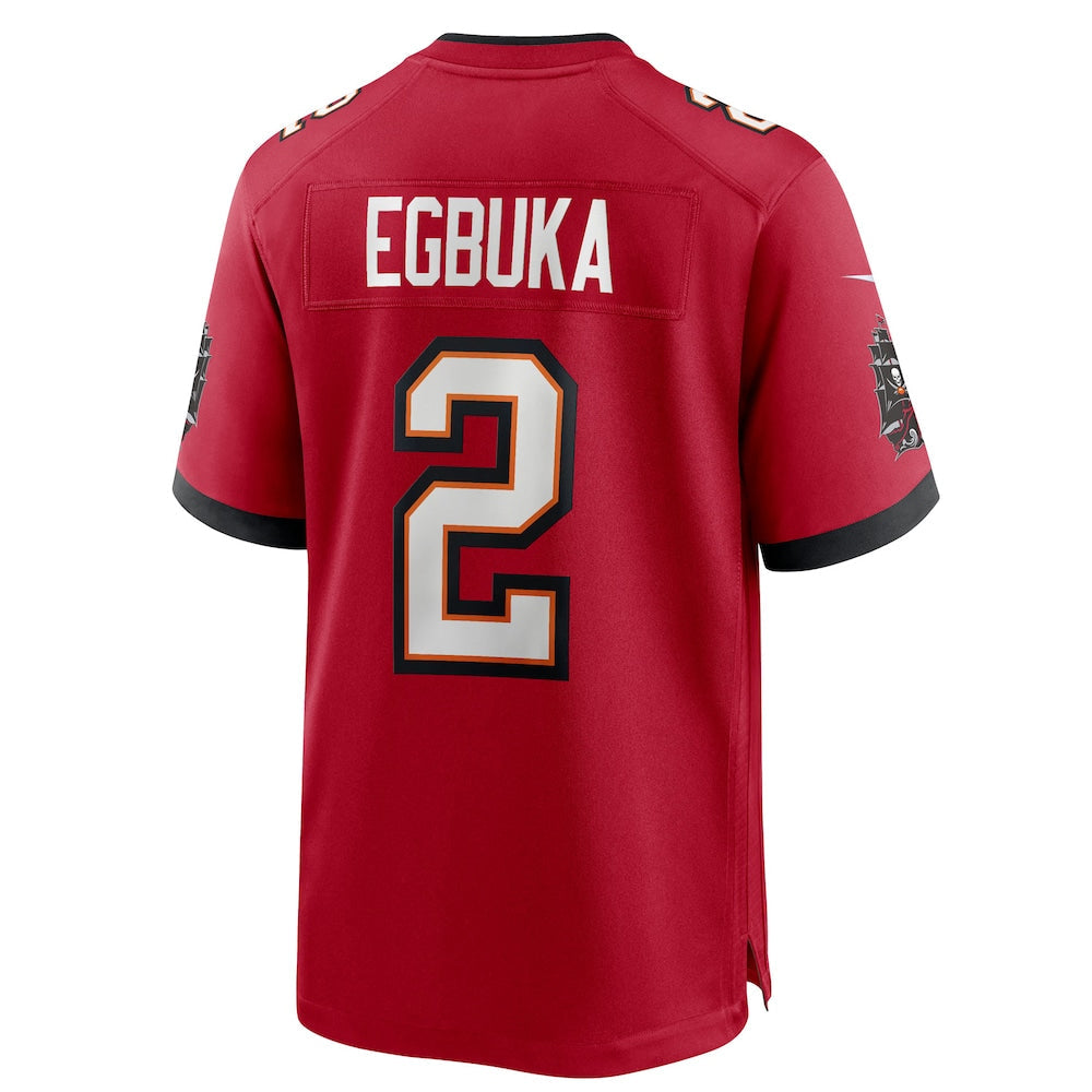 Kdoa TB.Buccaneers #2 Emeka Egbuka Player Red Home Game Stitched Jerseys