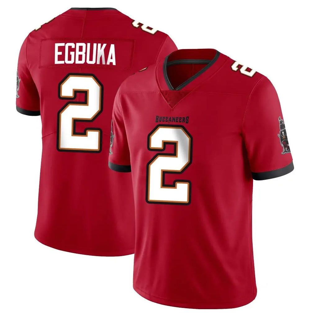 Kdoa TB.Buccaneers #2 Emeka Egbuka Player Red Limited Vapor Home Game Stitched Jerseys