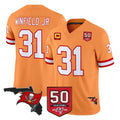 Kdoa TB.Buccaneers #31 Antoine Winfield Jr. Player Orange 50th Season Vapor Limited Home Game Stitched Jerseys