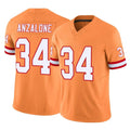 Kdoa TB.Buccaneers #34 Alex Anzalone Player Orange Limited Vapor F.U.S.E. Home Game Stitched Jerseys
