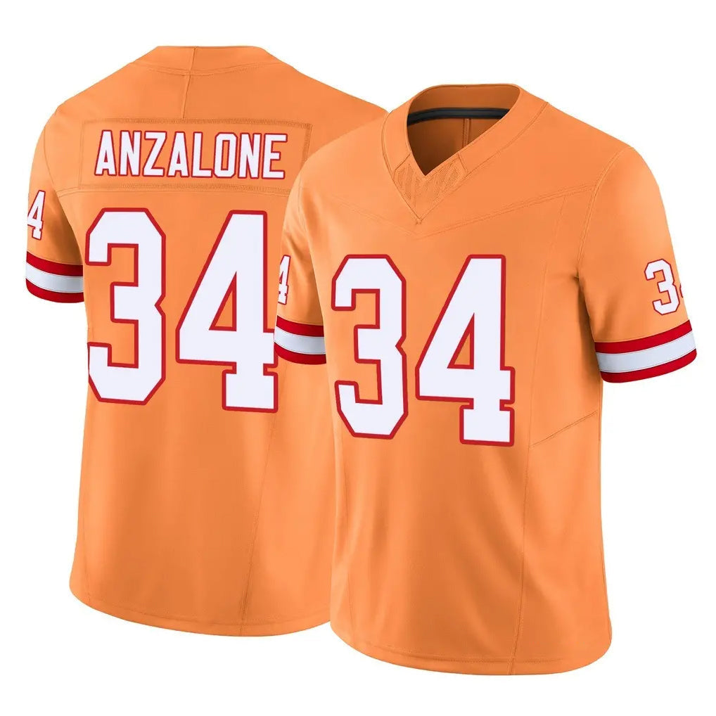 Kdoa TB.Buccaneers #34 Alex Anzalone Player Orange Limited Vapor F.U.S.E. Home Game Stitched Jerseys