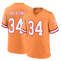 Kdoa TB.Buccaneers #34 Alex Anzalone Player Orange Throwback Home Game Stitched Jerseys