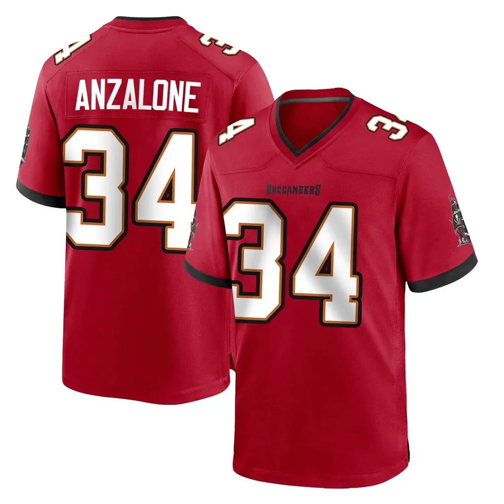Kdoa TB.Buccaneers #34 Alex Anzalone Player Red Home Game Stitched Jerseys