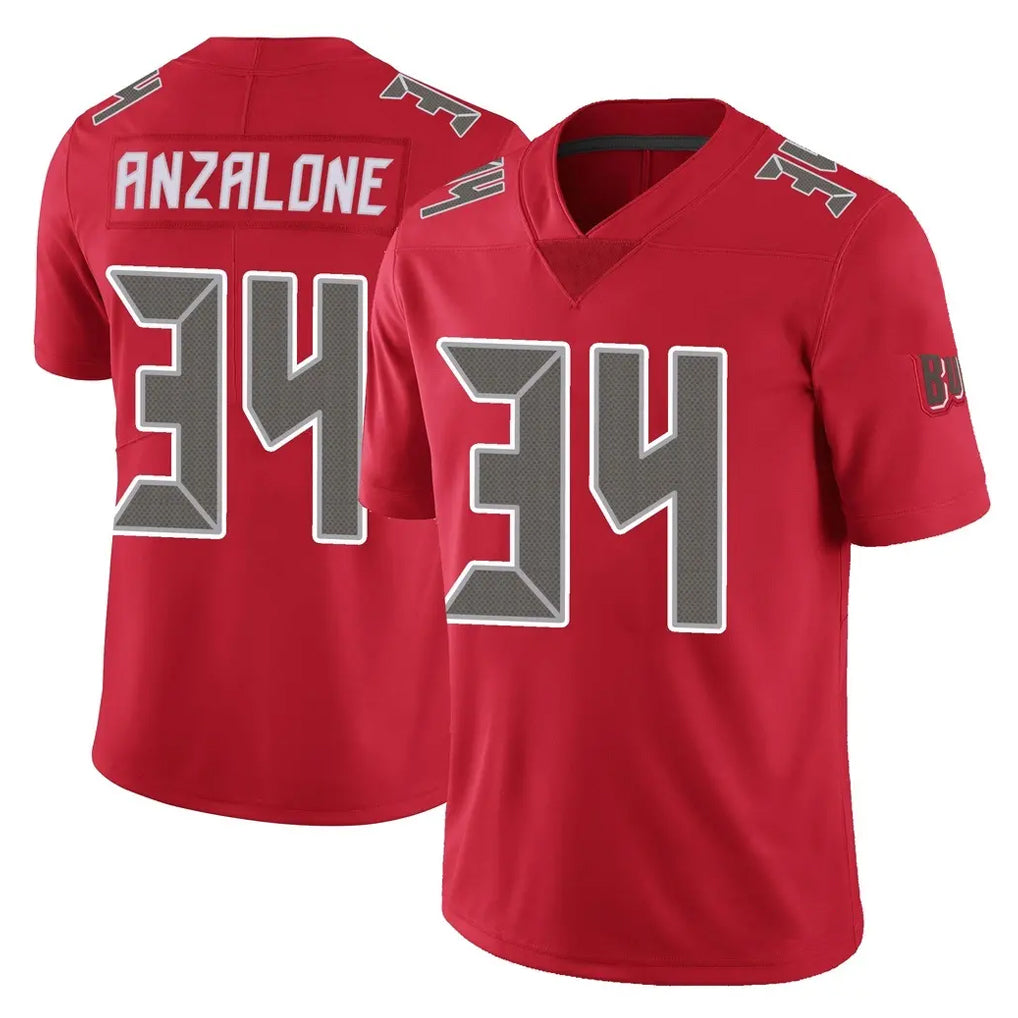 Kdoa TB.Buccaneers #34 Alex Anzalone Player Red Limited Color Rush Home Game Stitched Jerseys