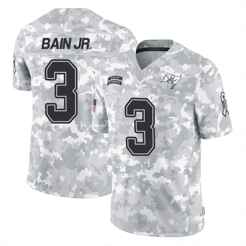 Kdoa TB.Buccaneers #3 Rueben Bain Jr. Player Arctic Camo Limited Salute To Service Home Game Stitched Jerseys