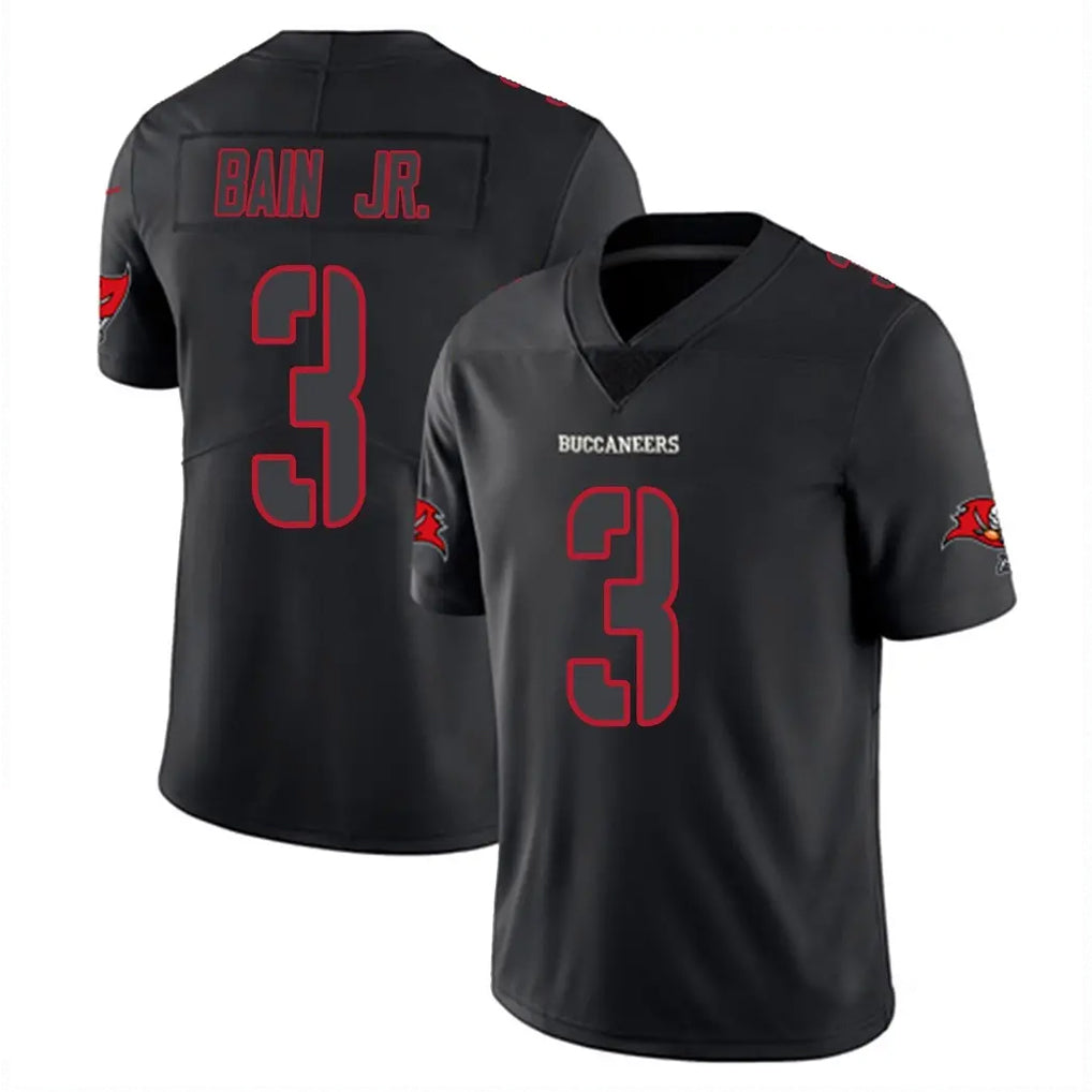 Kdoa TB.Buccaneers #3 Rueben Bain Jr. Player Black Impact Limited Home Game Stitched Jerseys