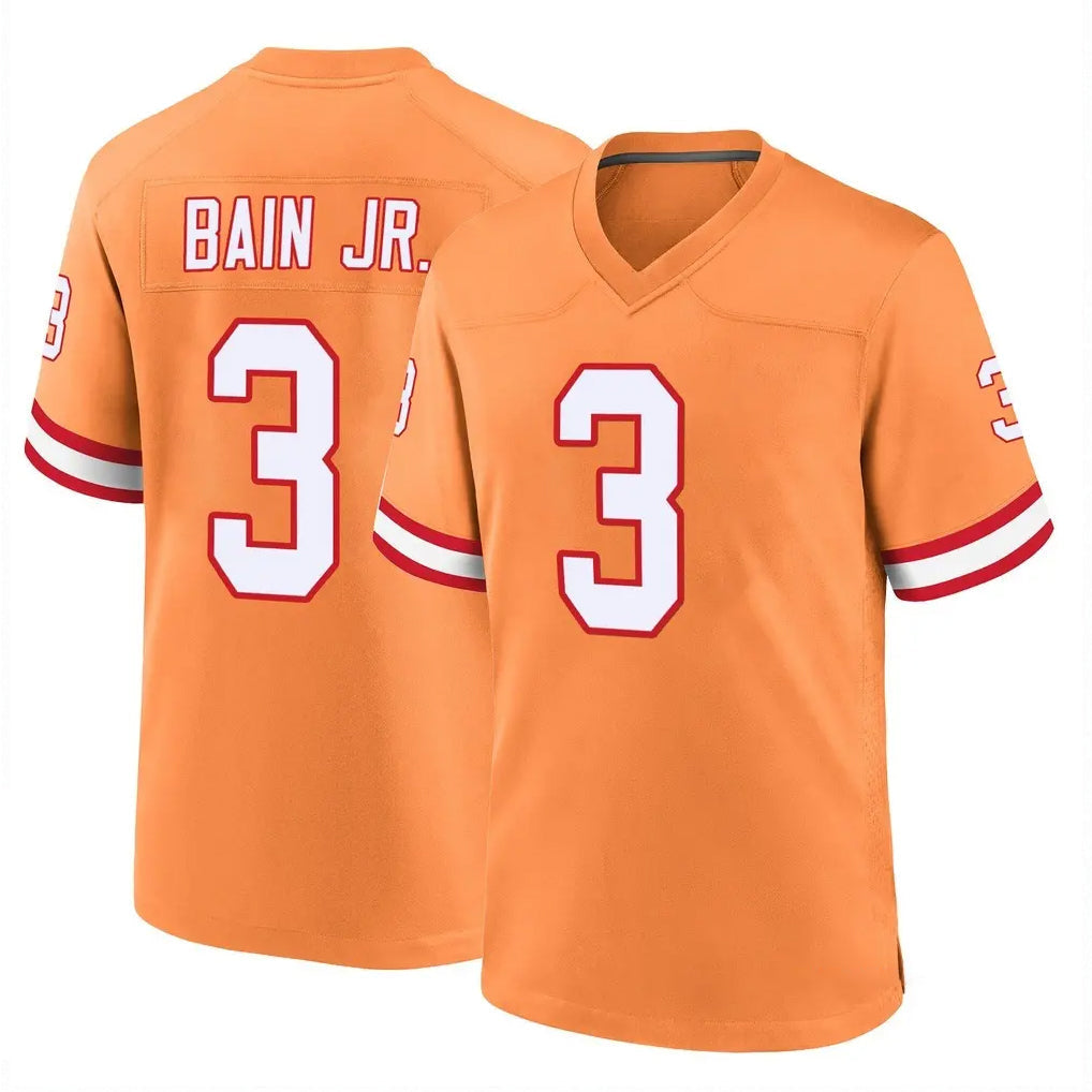 Kdoa TB.Buccaneers #3 Rueben Bain Jr. Player Orange Throwback Home Game Stitched Jerseys
