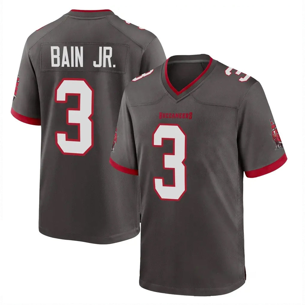 Kdoa TB.Buccaneers #3 Rueben Bain Jr. Player Pewter Alternate Home Game Stitched Jerseys