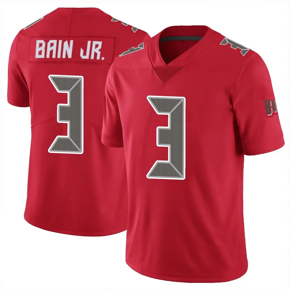 Kdoa TB.Buccaneers #3 Rueben Bain Jr. Player Red Limited Color Rush Home Game Stitched Jerseys