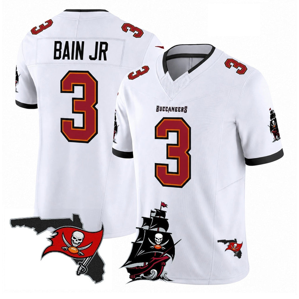 Kdoa TB.Buccaneers #3 Rueben Bain Jr. Player White Limited 2026 Season Vapor F.U.S.E. Home Game Stitched Jerseys