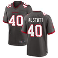 Kdoa TB.Buccaneers #40 Mike Alstott Player Pewter Game Stitched Jerseys