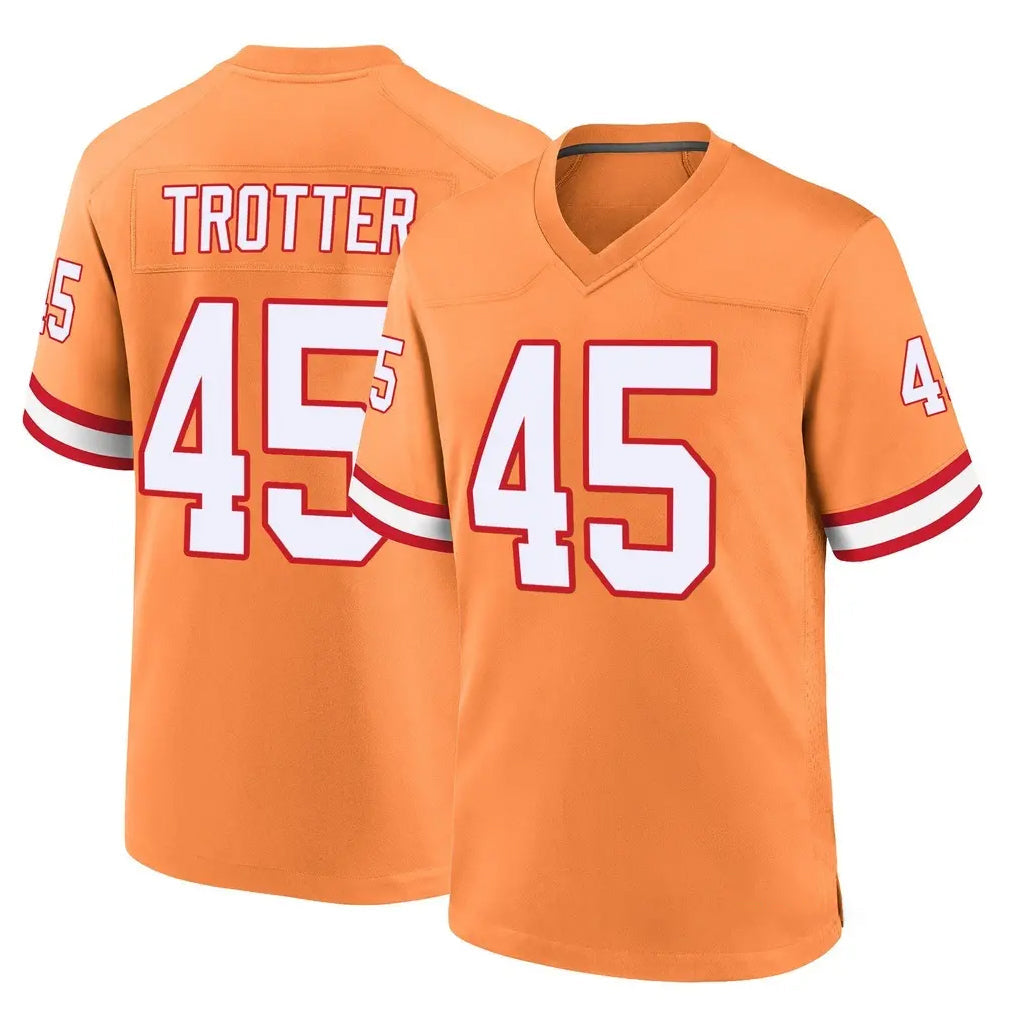 Kdoa TB.Buccaneers #45 Josiah Trotter Player Orange Throwback Home Game Stitched Jerseys