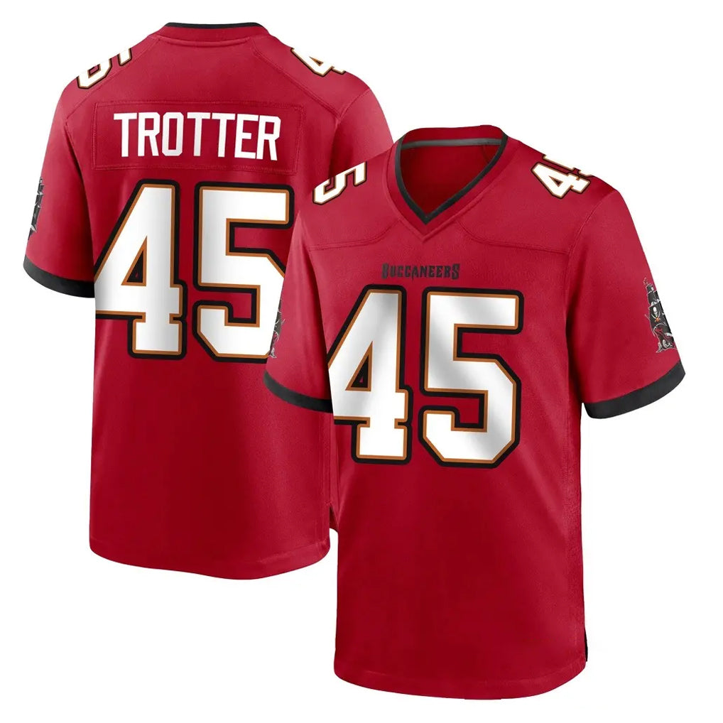 Kdoa TB.Buccaneers #45 Josiah Trotter Player Red Home Game Stitched Jerseys