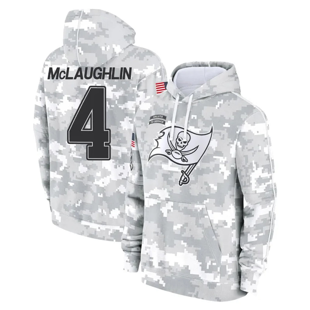 Kdoa TB.Buccaneers #4 Chase McLaughlin Player Arctic Camo Limited Salute to Service Pullover Hoodies Game Stitched Jerseys