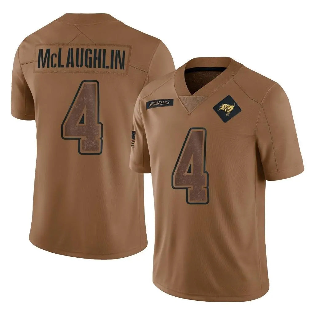 Kdoa TB.Buccaneers #4 Chase McLaughlin Player Brown Limited Salute To Service Home Game Stitched Jerseys