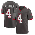 Kdoa TB.Buccaneers #4 Chase McLaughlin Player Pewter Alternate Home Game Stitched Jerseys