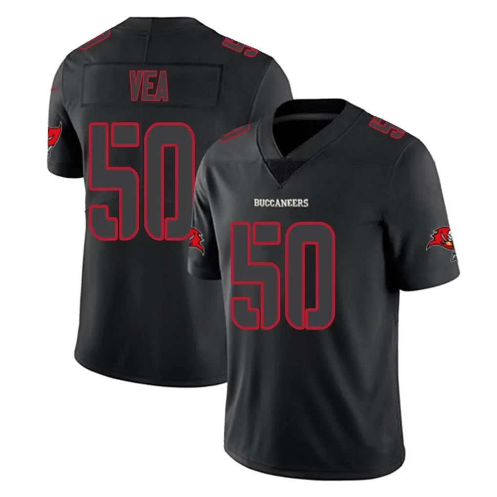 Kdoa TB.Buccaneers #50 Vita Vea Player Black Impact Limited Home Game Stitched Jerseys