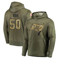 Kdoa TB.Buccaneers #50 Vita Vea Player Olive Salute to Service Pullover Hoodie Home Game Stitched Jerseys