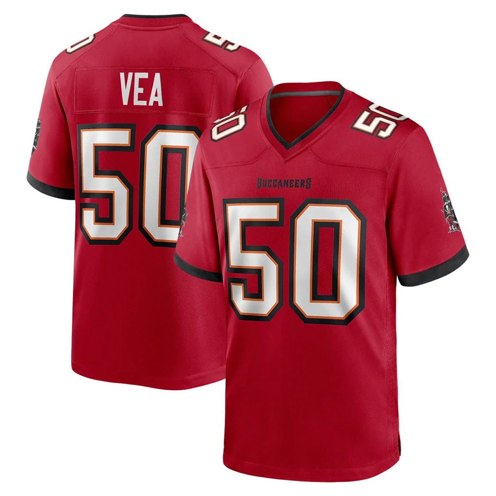 Kdoa TB.Buccaneers #50 Vita Vea Player Red Home Game Stitched Jerseys