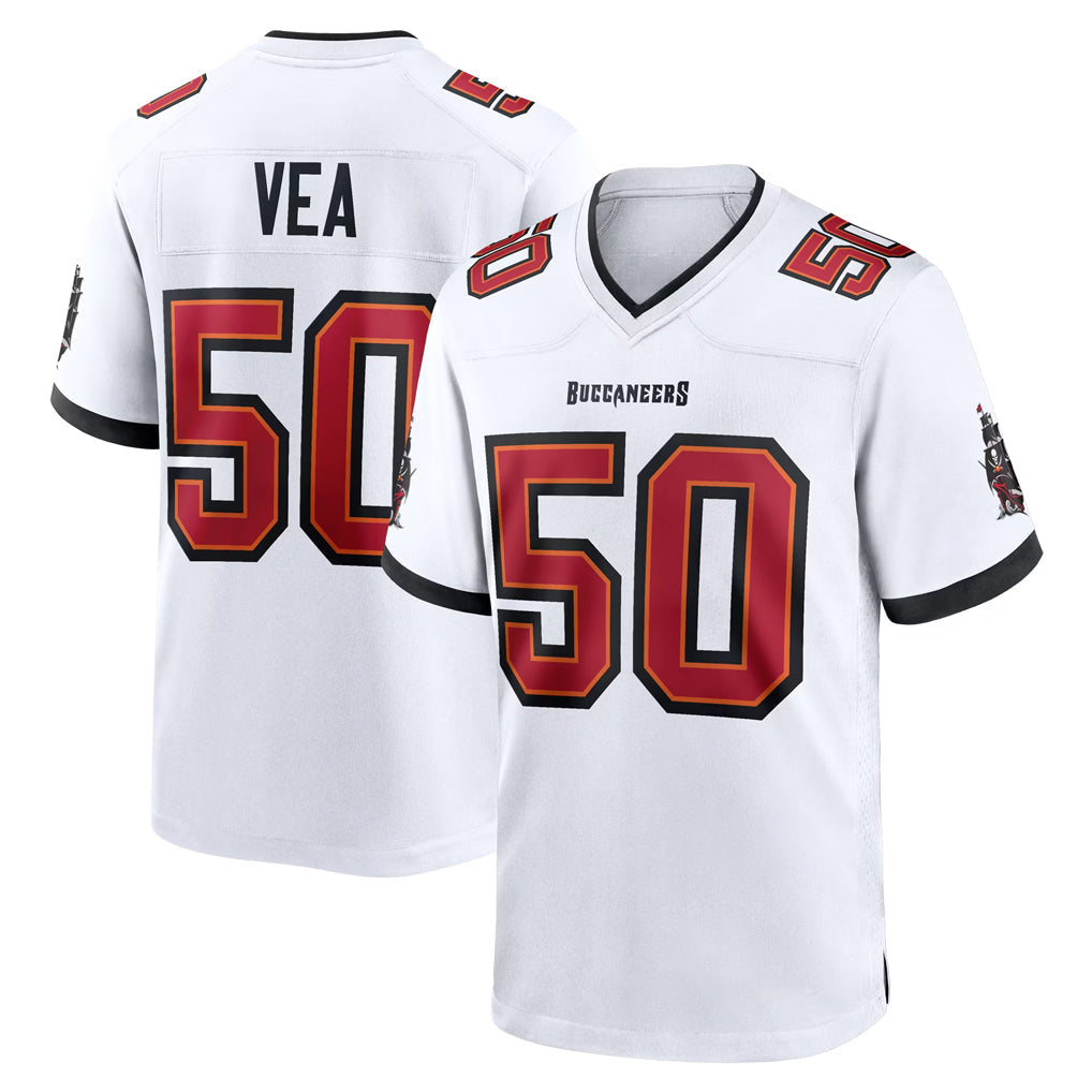 Kdoa TB.Buccaneers #50 Vita Vea Player White Home Game Stitched Jerseys