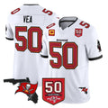 Kdoa TB.Buccaneers #50 Vita Vea Player White Limited 2026 Season Vapor F.U.S.E. Home Game Stitched Jerseys