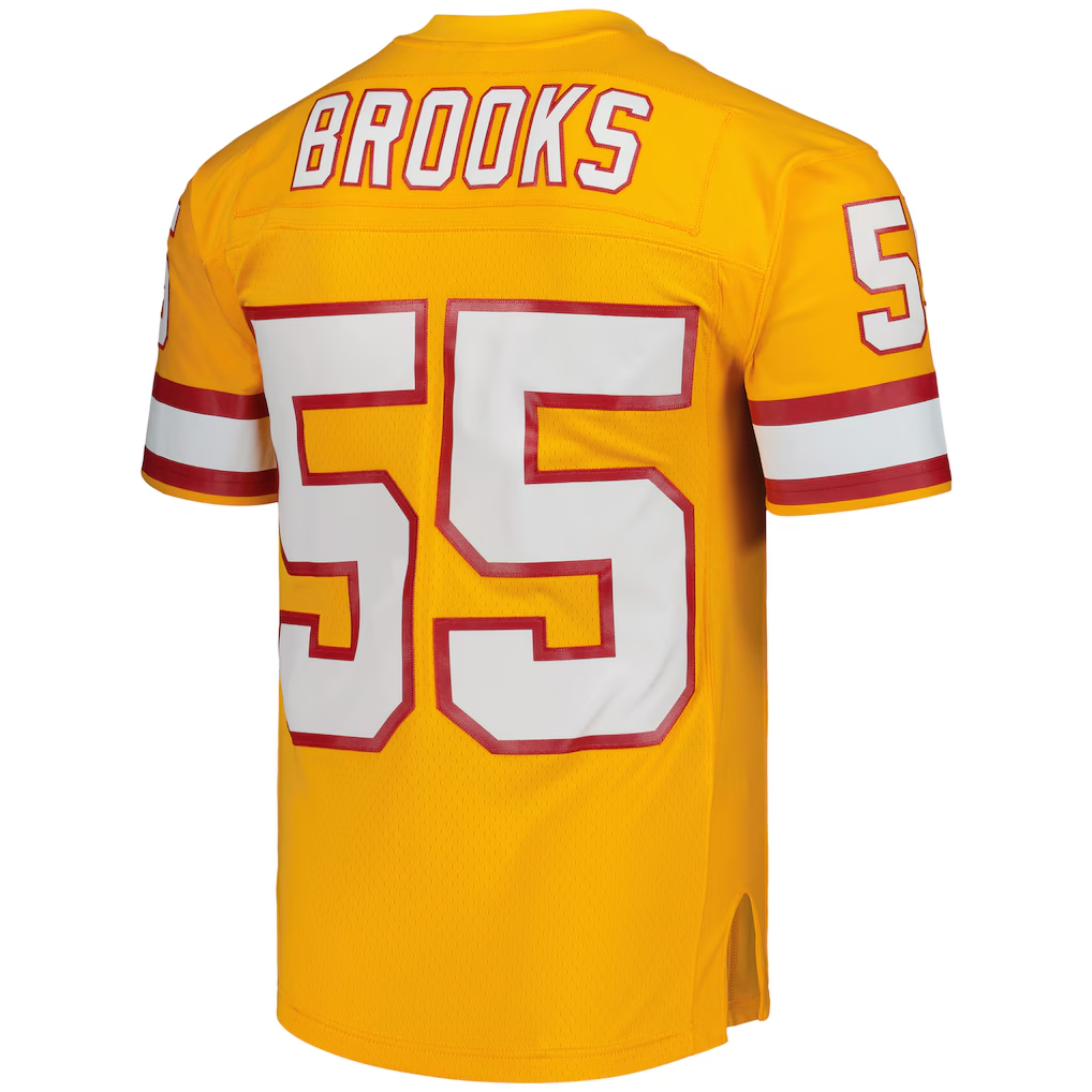 Kdoa TB.Buccaneers #55 Derrick Brooks Mitchell & Ness Orange Legacy Replica Stitched Puhic Jersey