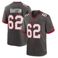 Kdoa TB.Buccaneers #62 Graham Barton Player Pewter Alternate Home Game Stitched Jerseys