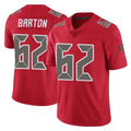 Kdoa TB.Buccaneers #62 Graham Barton Player Red Limited Color Rush Home Game Stitched Jerseys