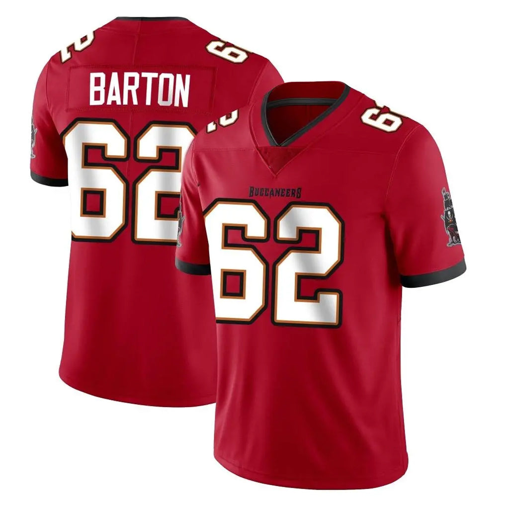 Kdoa TB.Buccaneers #62 Graham Barton Player Red Limited Vapor Home Game Stitched Jerseys