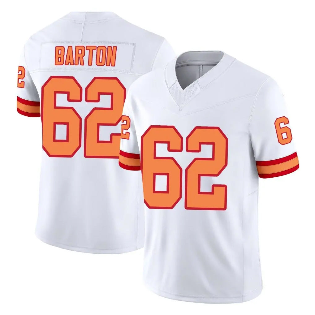 Kdoa TB.Buccaneers #62 Graham Barton Player White Limited '76 Vapor F.U.S.E. Home Game Stitched Jerseys