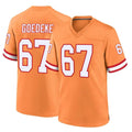 Kdoa TB.Buccaneers #67 Luke Goedeke Player Orange Throwback Home Game Stitched Jerseys