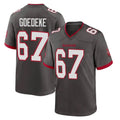 Kdoa TB.Buccaneers #67 Luke Goedeke Player Pewter Alternate Home Game Stitched Jerseys