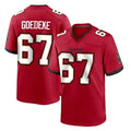 Kdoa TB.Buccaneers #67 Luke Goedeke Player Red Home Game Stitched Jerseys