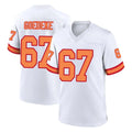 Kdoa TB.Buccaneers #67 Luke Goedeke Player White '76 Home Game Stitched Jerseys