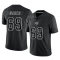 Kdoa TB.Buccaneers #69 Cody Mauch Player Black Reflective Limited Home Game Stitched Jerseys