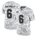 Kdoa TB.Buccaneers #6 Baker Mayfield Player Arctic Camo Limited Salute To Service Home Game Stitched Jerseys