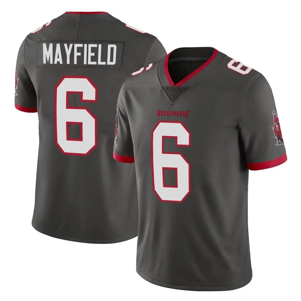 Kdoa TB.Buccaneers #6 Baker Mayfield Player Pewter Limited Alternate Vapor Home Game Stitched Jerseys