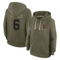 Kdoa TB.Buccaneers #6 Baker Mayfield Player Salute to Service Olive Hoodies Stitched Jerseys